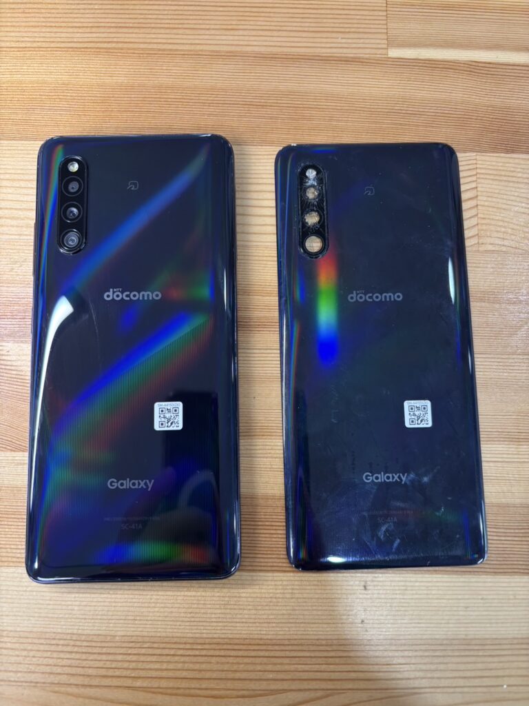 GALAXYアウトカメラレンズ割れ